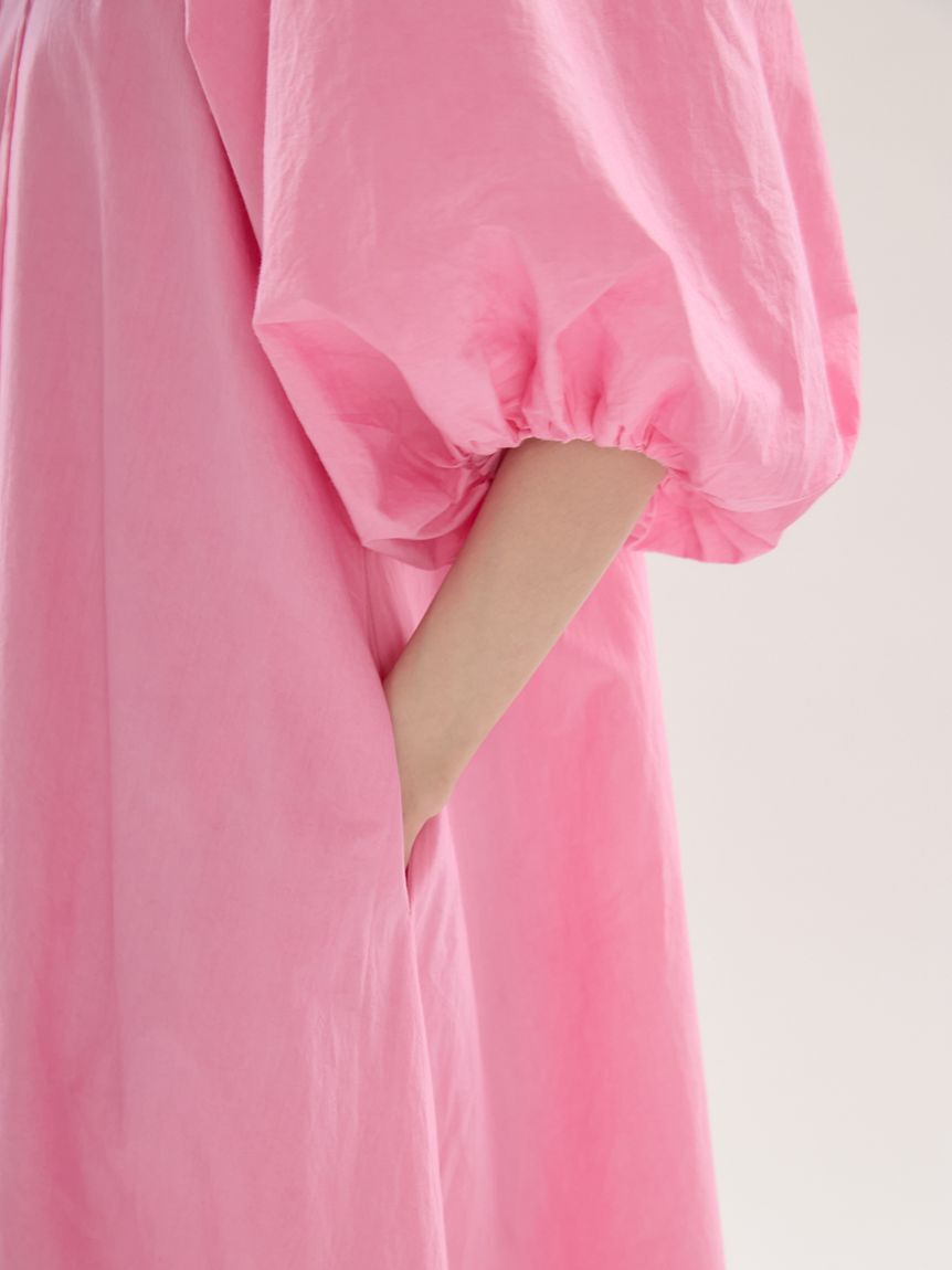 emmi atelier「ボリュームスリーブコットンワンピース」|ワンピース|