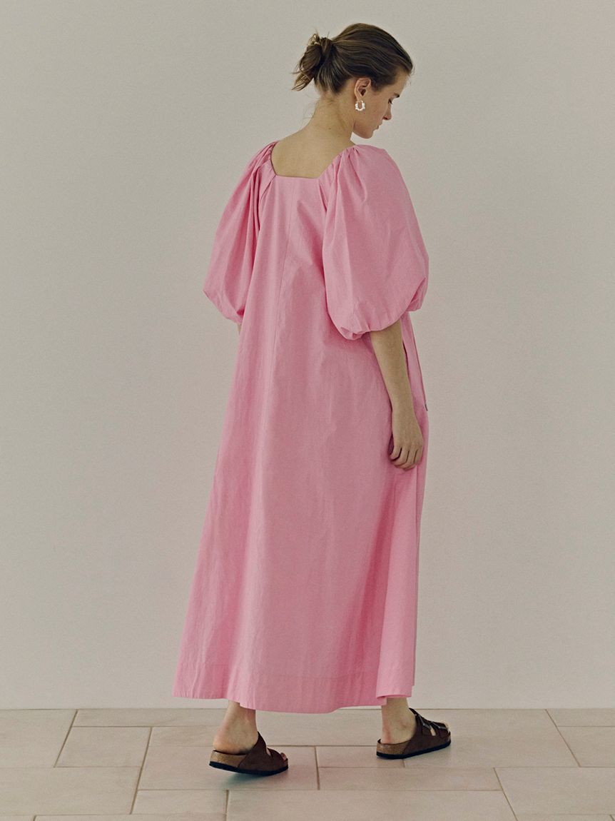 emmi atelier「ボリュームスリーブコットンワンピース」|ワンピース|PNK