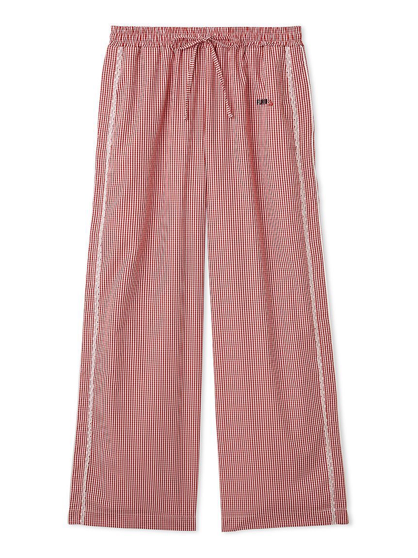 FURFUR「【WEB・一部店舗限定カラー】ギンガムチェックパジャマパンツ」|チノ|RED