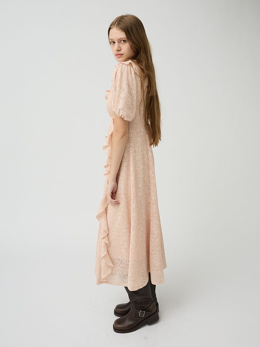 LILY BROWN「フリルレースカットワンピース」|ワンピース|