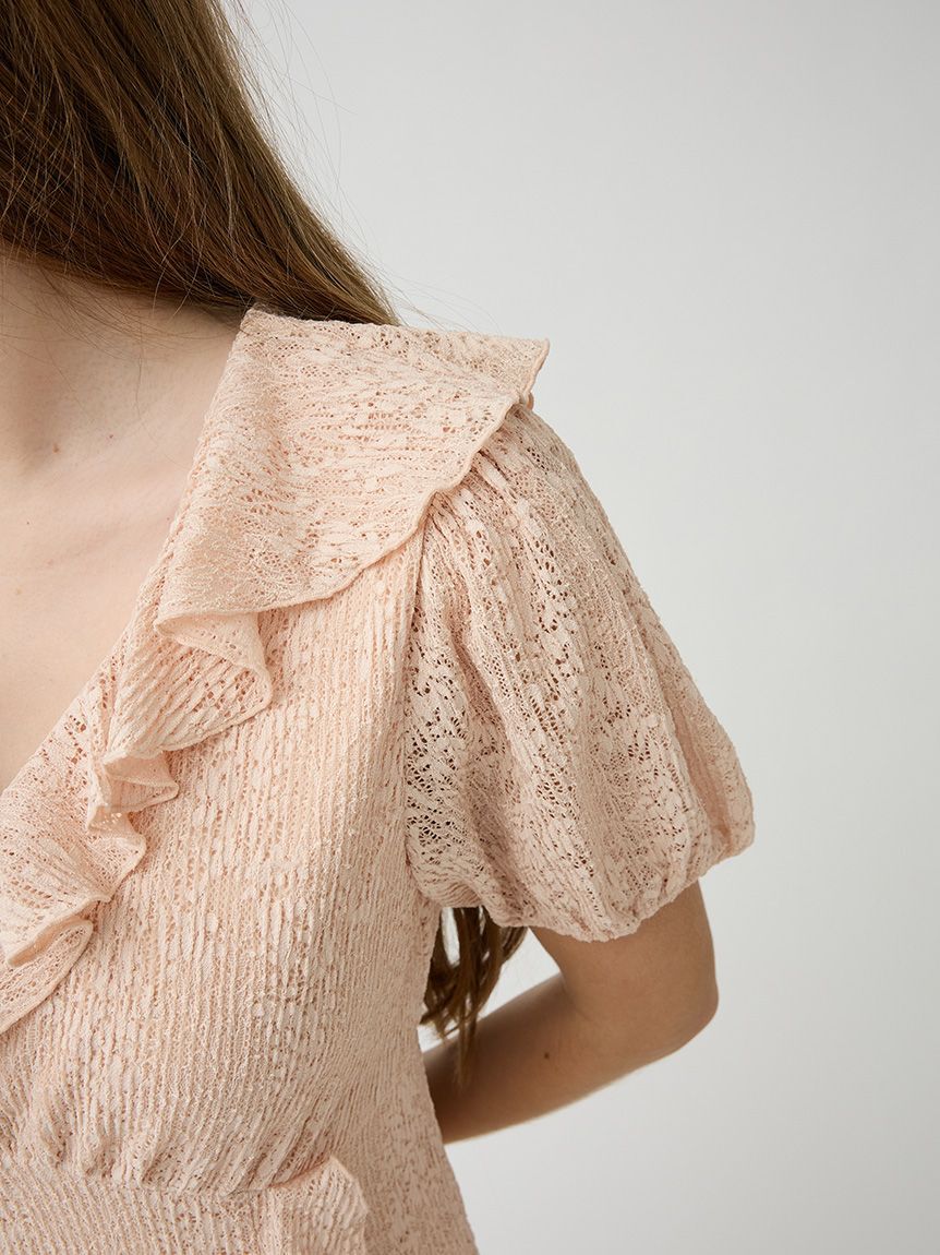 LILY BROWN「フリルレースカットワンピース」|ワンピース|
