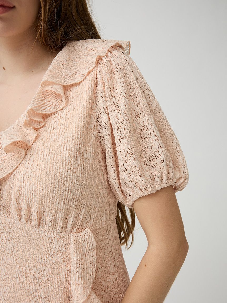 LILY BROWN「フリルレースカットワンピース」|ワンピース|