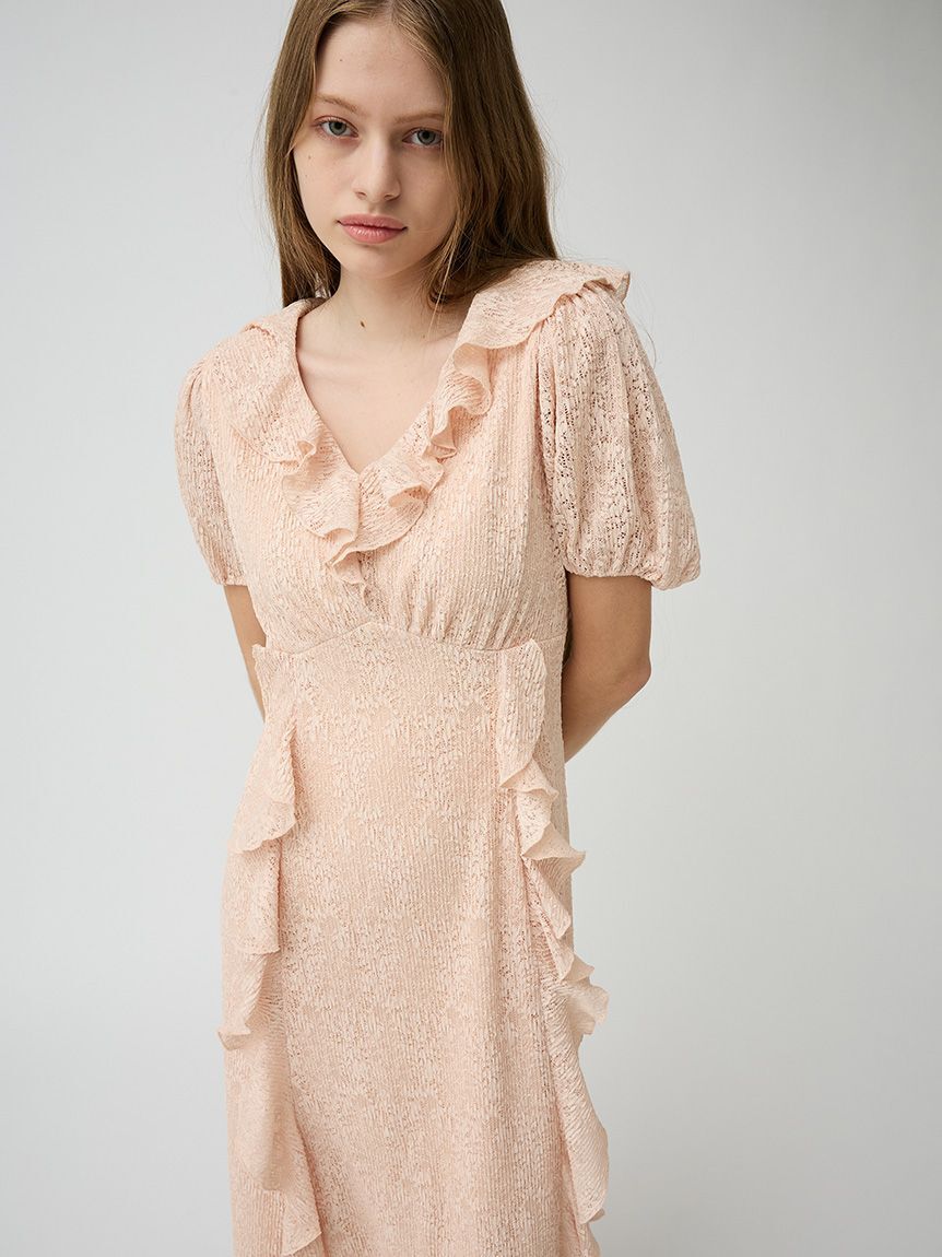 LILY BROWN「フリルレースカットワンピース」|ワンピース|