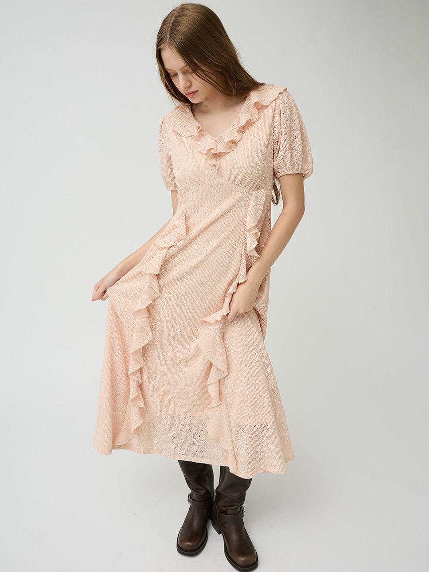 LILY BROWN「フリルレースカットワンピース」|ワンピース|CORAL