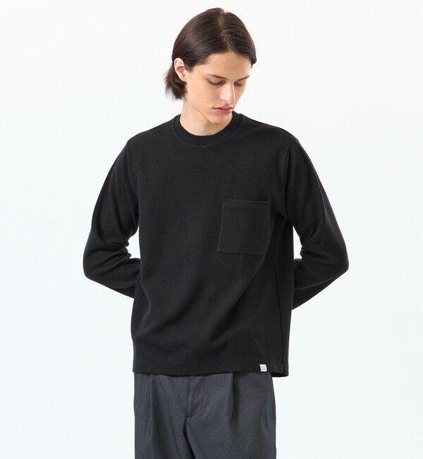 MACKINTOSH PHILOSOPHY「起毛ブリスター クルーネックロンＴ」|Tシャツ・カットソー|ブラック