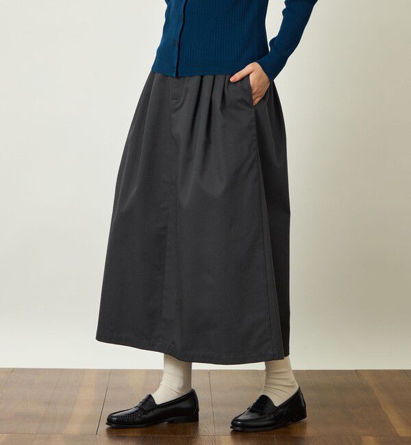 MACKINTOSH PHILOSOPHY「GREY LABEL ロングチノスカート」|スカート|チャコールグレー