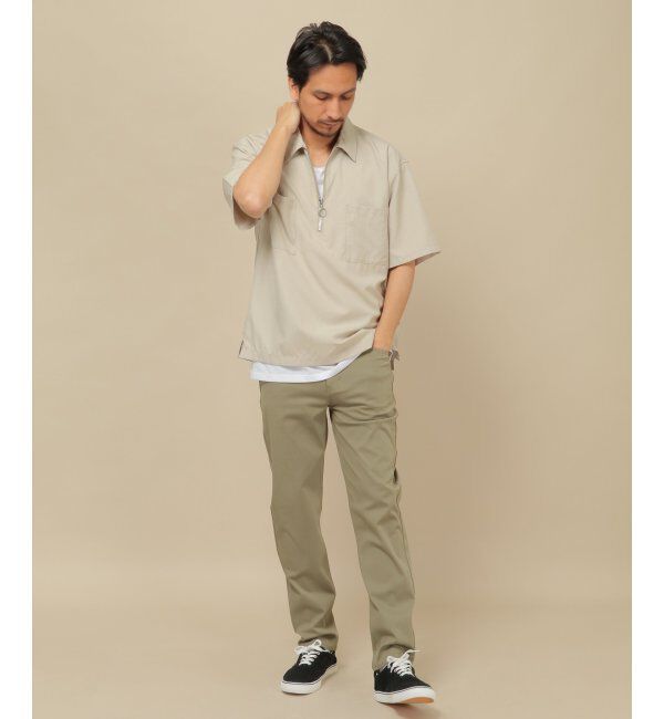 ikka「ハーフジップシャツアンサンブル」|シャツ・ブラウス|