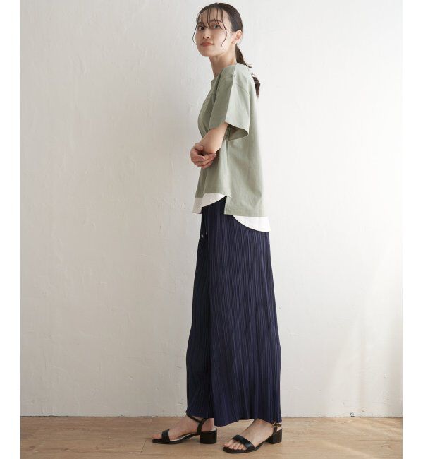 ikka「コットンUSA裾レイヤードTシャツ」|その他|