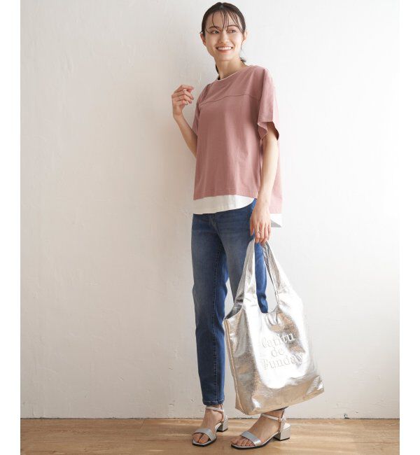 ikka「コットンUSA裾レイヤードTシャツ」|その他|