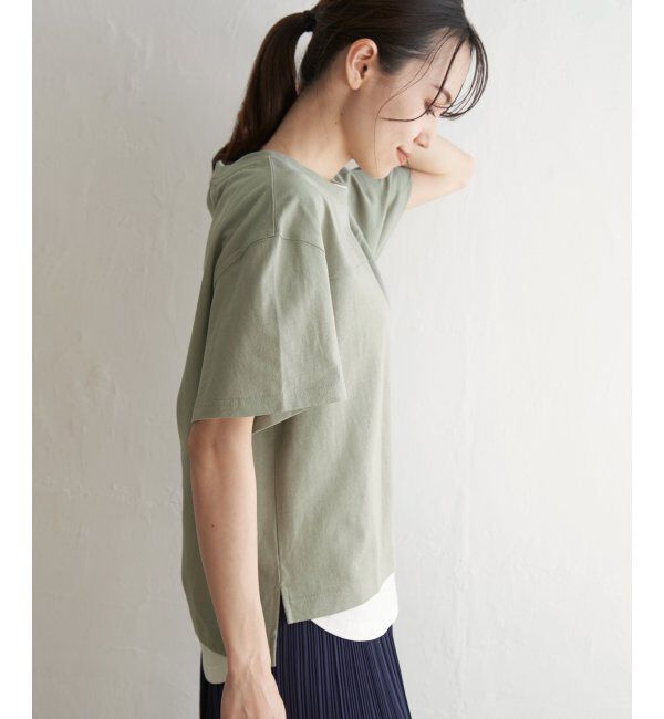 ikka「コットンUSA裾レイヤードTシャツ」|その他|