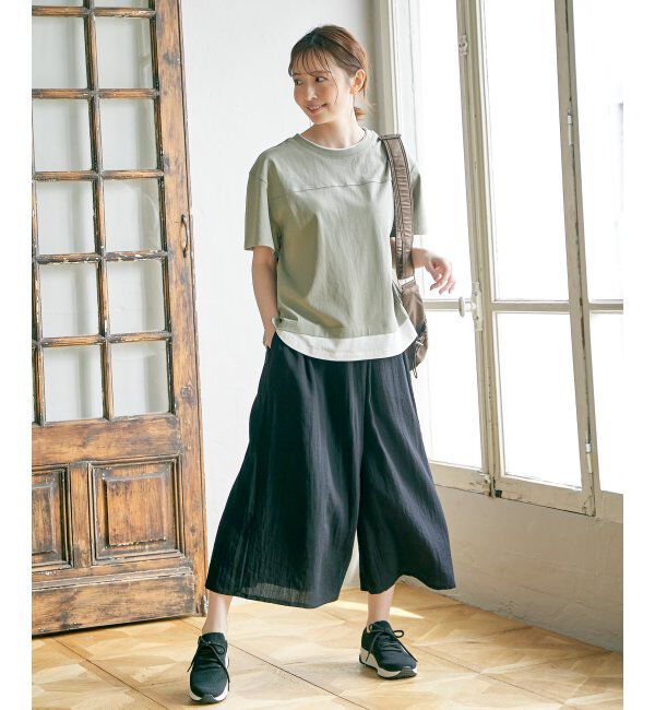 ikka「コットンUSA裾レイヤードTシャツ」|その他|