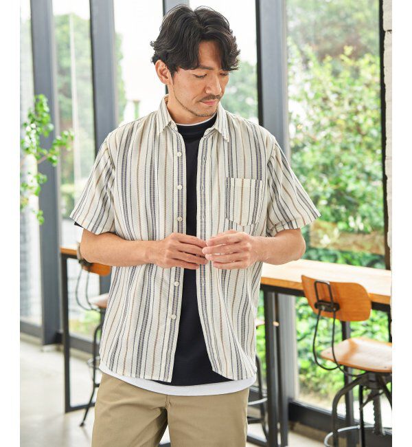ikka「パナマレギュラーカラーシャツ」|シャツ・ブラウス|