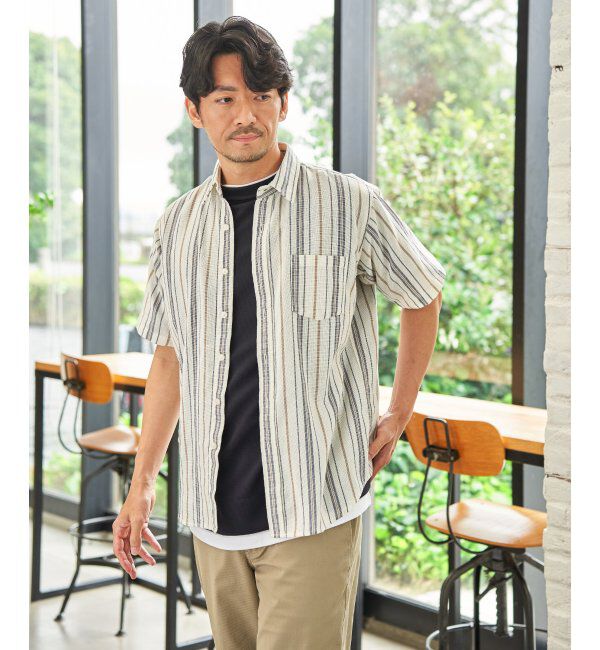 ikka「パナマレギュラーカラーシャツ」|シャツ・ブラウス|