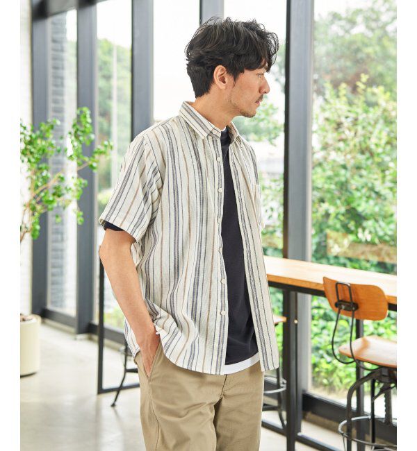 ikka「パナマレギュラーカラーシャツ」|シャツ・ブラウス|