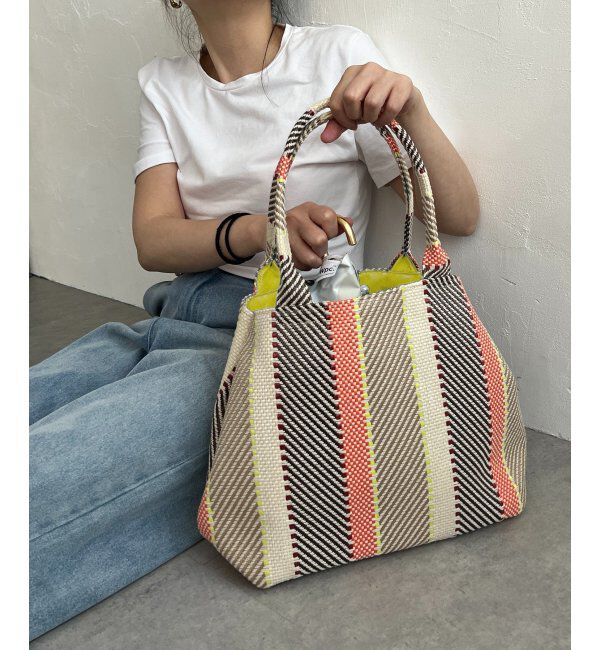 Lbc with Life「タッセル付きカラーモザイクトートバッグ」|その他|