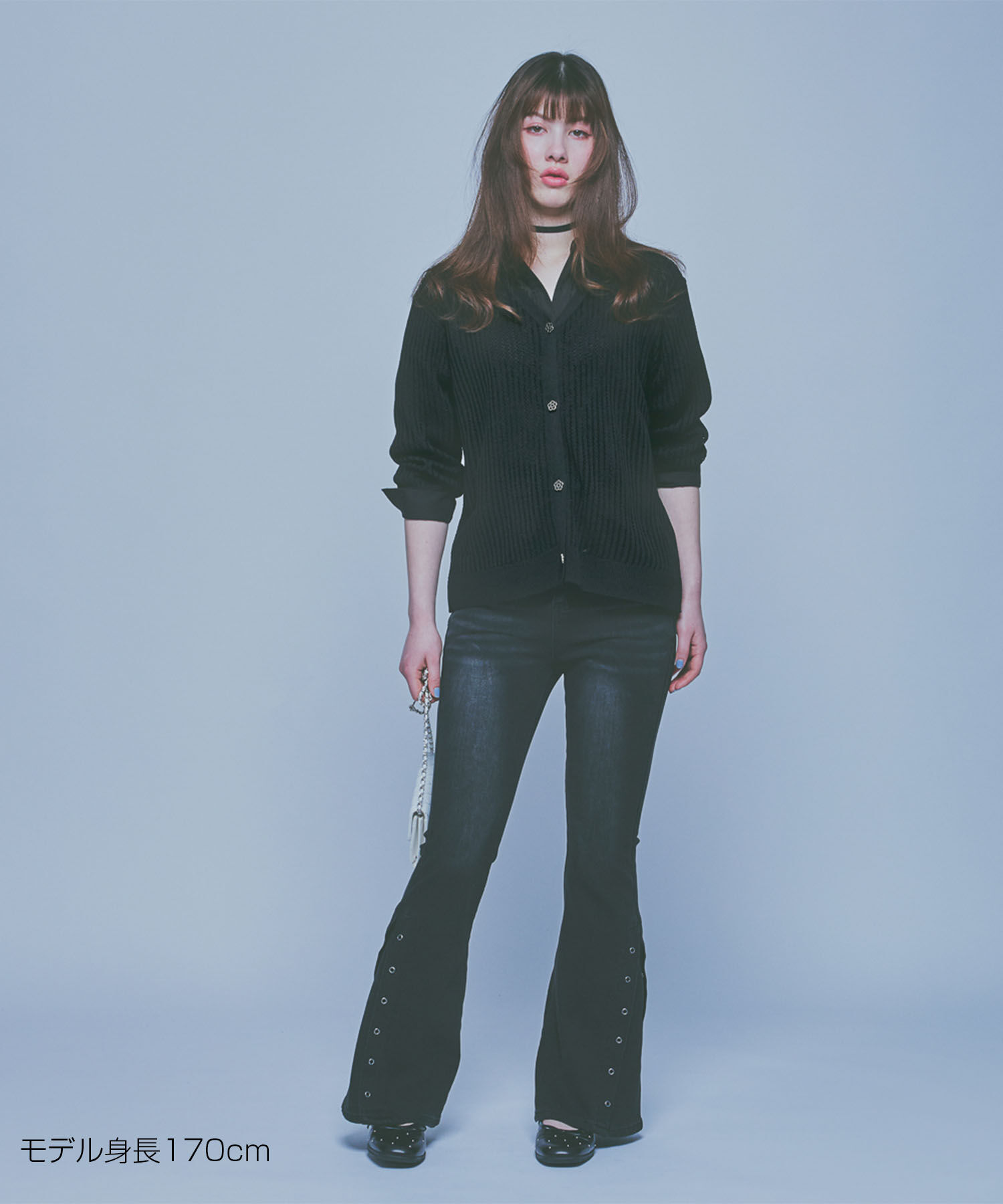 MARY QUANT「ライトメッシュ カーディガン」|カーディガン|