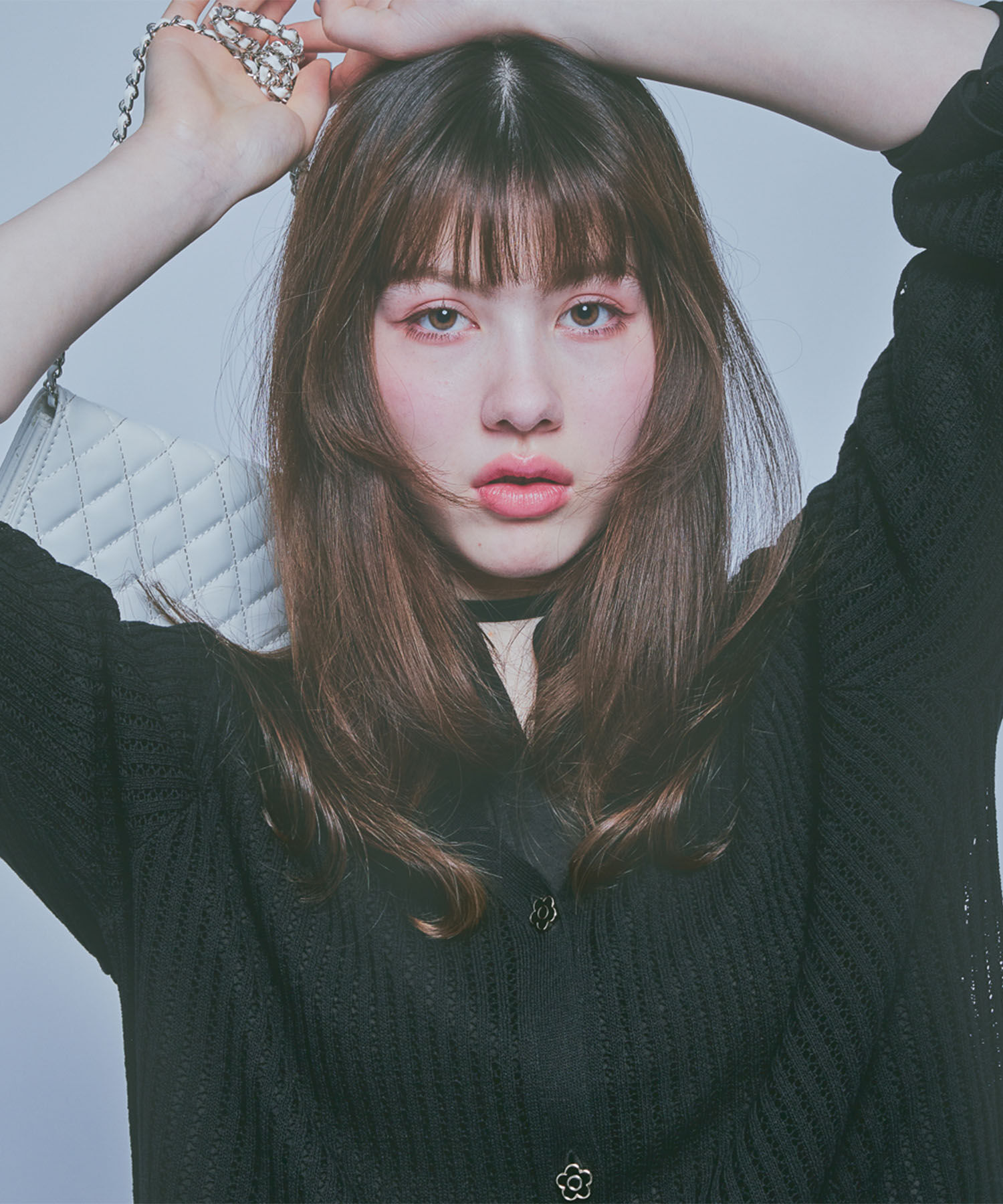 MARY QUANT「ライトメッシュ カーディガン」|カーディガン|