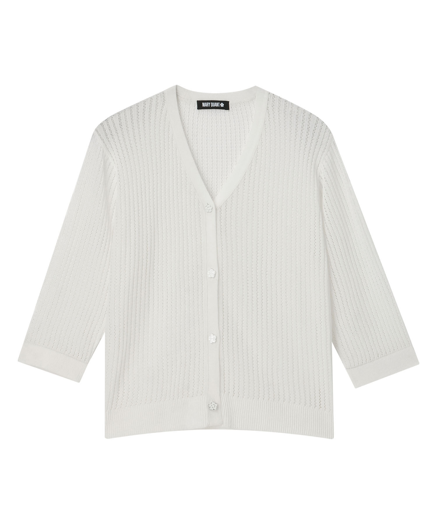 MARY QUANT「ライトメッシュ カーディガン」|カーディガン|