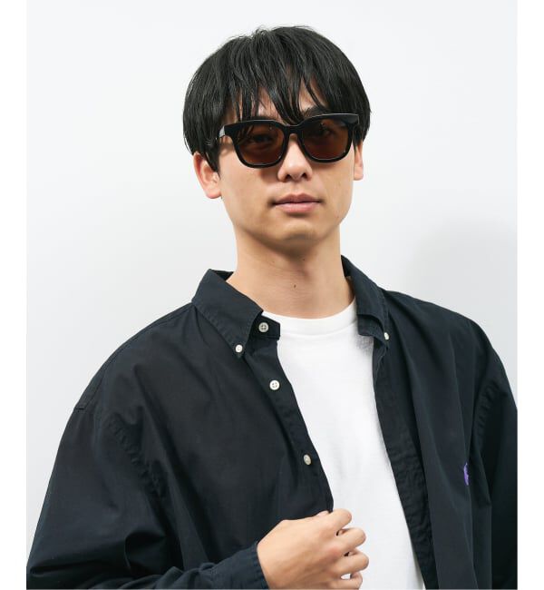  「【WEB限定】ウェリントン型 サングラス | 軽量 カラーレンズ トレンド 紫外線対策 UVカット 大きめサイズ」|サングラス|