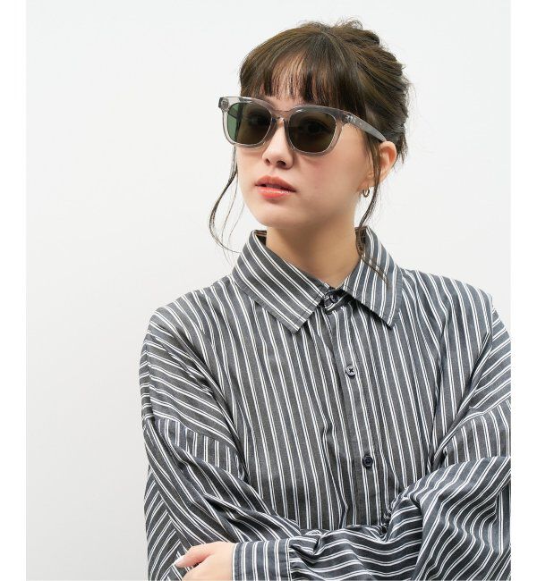  「【WEB限定】ウェリントン型 サングラス | 軽量 カラーレンズ トレンド 紫外線対策 UVカット 大きめサイズ」|サングラス|