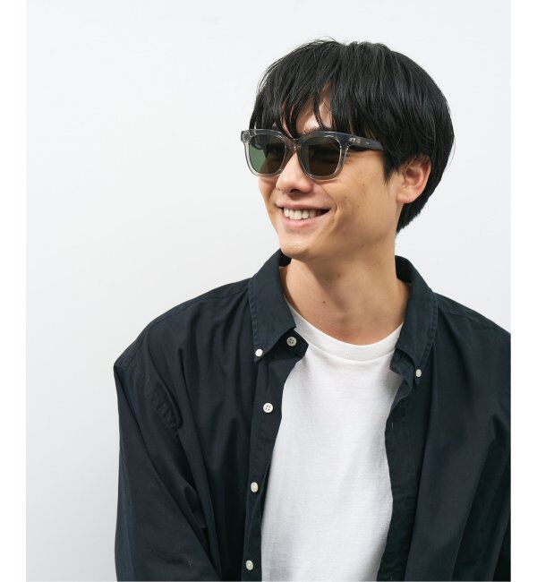  「【WEB限定】ウェリントン型 サングラス | 軽量 カラーレンズ トレンド 紫外線対策 UVカット 大きめサイズ」|サングラス|