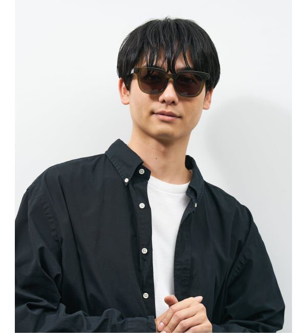  「【WEB限定】ウェリントン型 サングラス | 軽量 カラーレンズ トレンド 紫外線対策 UVカット 大きめサイズ」|サングラス|オリーブ