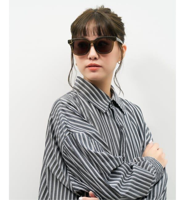  「【WEB限定】ウェリントン型 サングラス | 軽量 カラーレンズ トレンド 紫外線対策 UVカット 大きめサイズ」|サングラス|