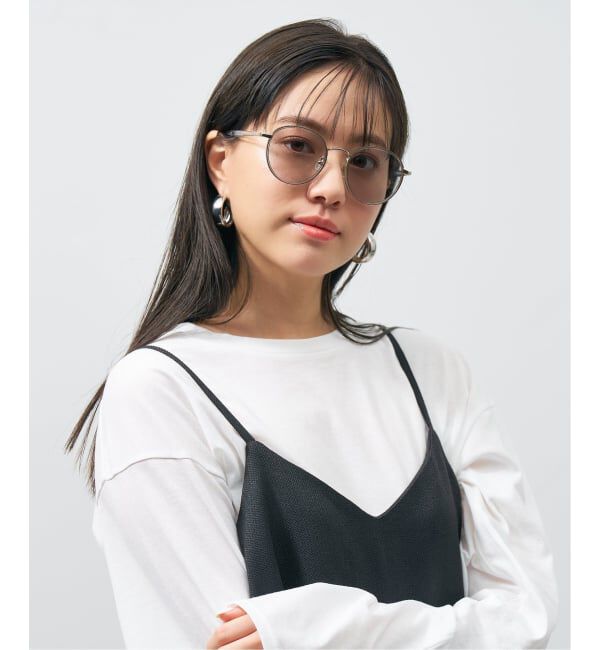 「ボストン型 サングラス｜UNITED ARROWS カラーレンズ UVカット 紫外線対策 ユナイテッドアローズ」|サングラス|薄グレー