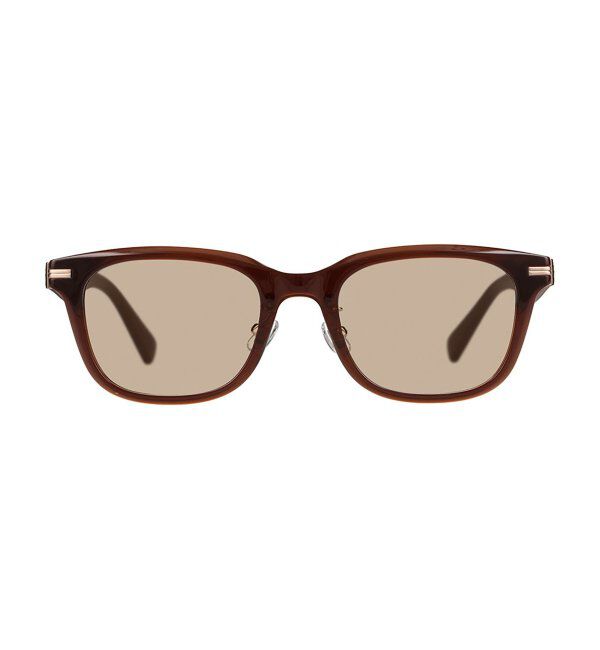  「SUNCUTGlasses/UV100%CUT サングラス レザー調 ラバーテンプル 紫外線対策 UV対策 UVカット ズレ落ち防止」|サングラス|