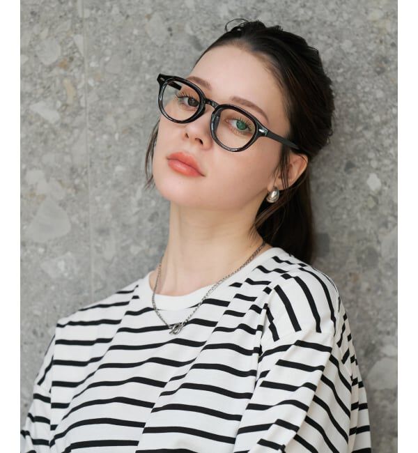  「【WEB限定】SUNCUTGlasses/UV100%CUT ウェリントン型 クリアサングラス |太縁 紫外線対策 UVカット」|サングラス|