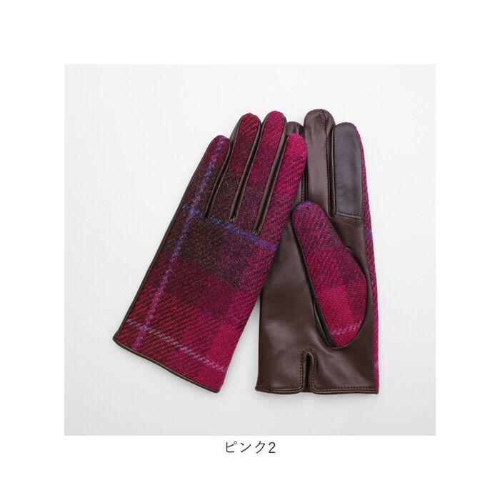 BACKYARD FAMILY「ハリスツイード 手袋 レディース 通販 Harris Tweed グローブ 手ぶくろ」|手袋|