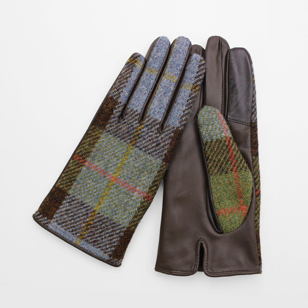 BACKYARD FAMILY「ハリスツイード 手袋 レディース 通販 Harris Tweed グローブ 手ぶくろ」|手袋|グリーン2
