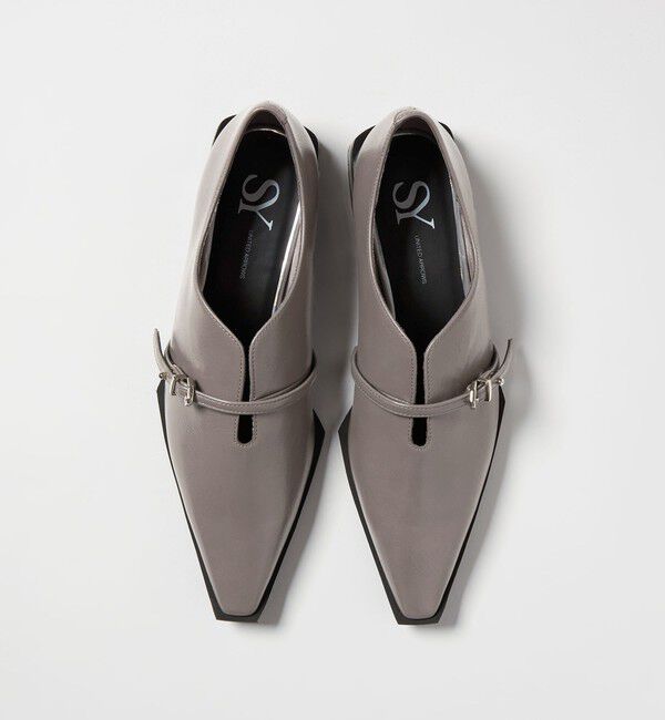 SY UNITED ARROWS「＜SY＞エッジピーススリットベルト フラット20&uarr;」|ローファー|