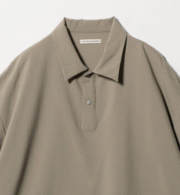 UNITED ARROWS「DotAir ドットエア サッカー ヘムコード ポロシャツ　吸水速乾」|ポロシャツ|