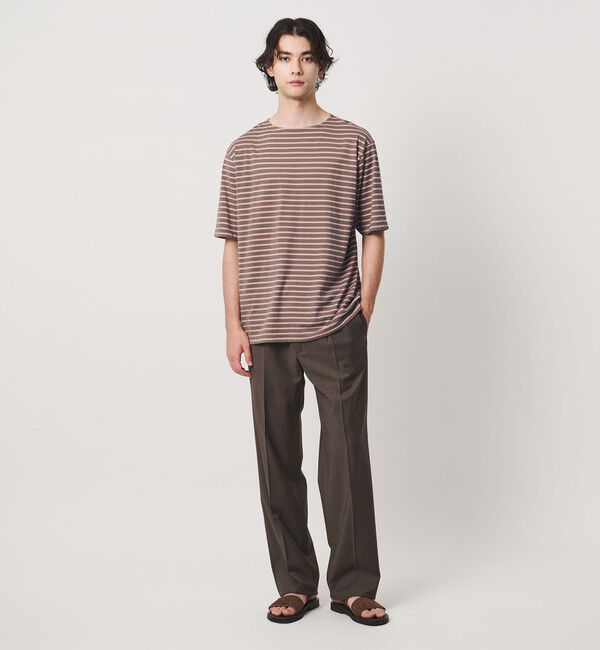 UNITED ARROWS「【別注】＜Armor-Lux＞ セミボートネック ボーダー Tシャツ」|Tシャツ・カットソー|