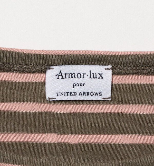 UNITED ARROWS「【別注】＜Armor-Lux＞ セミボートネック ボーダー Tシャツ」|Tシャツ・カットソー|