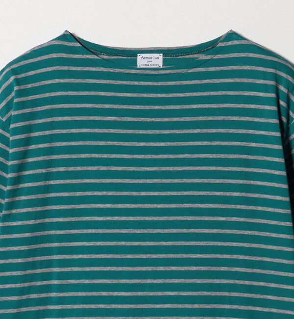 UNITED ARROWS「【別注】＜Armor-Lux＞ セミボートネック ボーダー Tシャツ」|Tシャツ・カットソー|