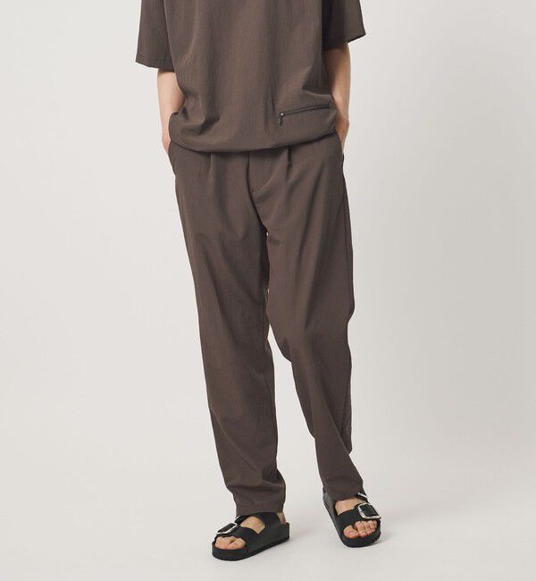 UNITED ARROWS「DotAir ドットエア １プリーツ テーパード パンツ 吸水速乾 タテストレッチ」|スラックス|
