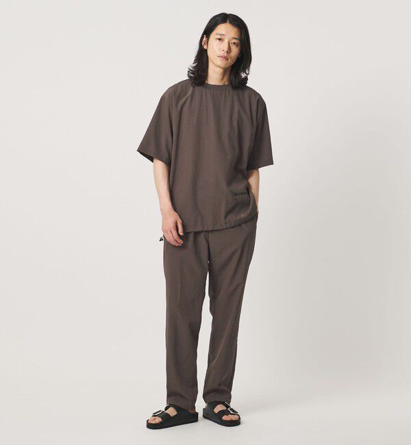 UNITED ARROWS「DotAir ドットエア １プリーツ テーパード パンツ 吸水速乾 タテストレッチ」|スラックス|