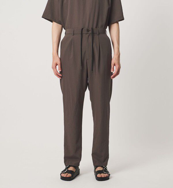 UNITED ARROWS「DotAir ドットエア １プリーツ テーパード パンツ 吸水速乾 タテストレッチ」|スラックス|
