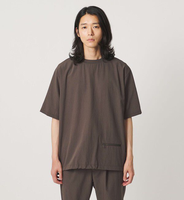 UNITED ARROWS「DotAir ドットエア ヘムコード クルーネック Tシャツ 吸水速乾 タテストレッチ」|Tシャツ・カットソー|