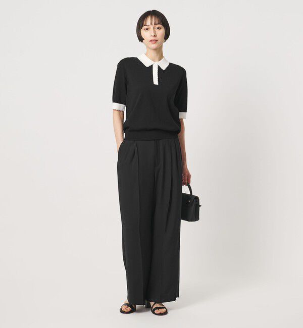 UNITED ARROWS「クロシェ ポロニット ‐ウォッシャブル‐」|ニット・セーター|
