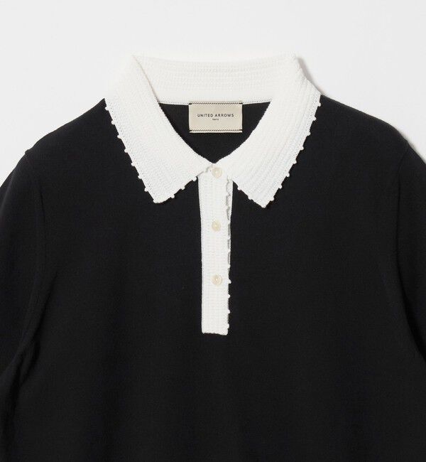 UNITED ARROWS「クロシェ ポロニット ‐ウォッシャブル‐」|ニット・セーター|