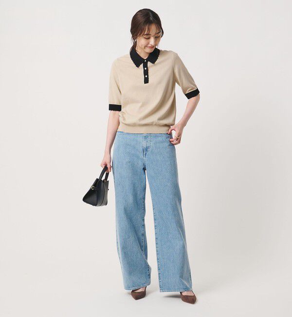 UNITED ARROWS「クロシェ ポロニット ‐ウォッシャブル‐」|ニット・セーター|