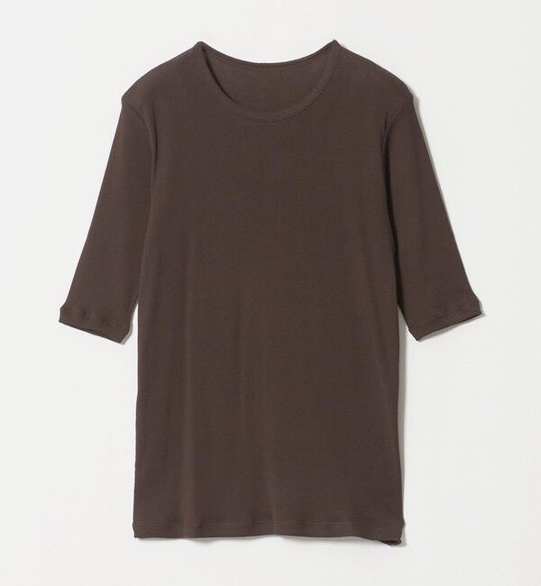 UNITED ARROWS「コットン テレコ 5分袖 カットソー」|Tシャツ・カットソー|DK.BROWN
