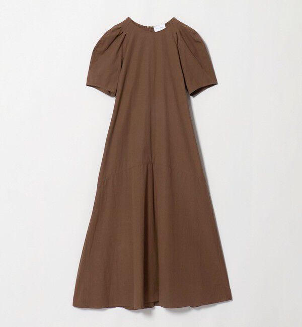 UNITED ARROWS「パフスリーブ フレアワンピース ‐ウォッシャブル‐」|ワンピース|DK.BROWN