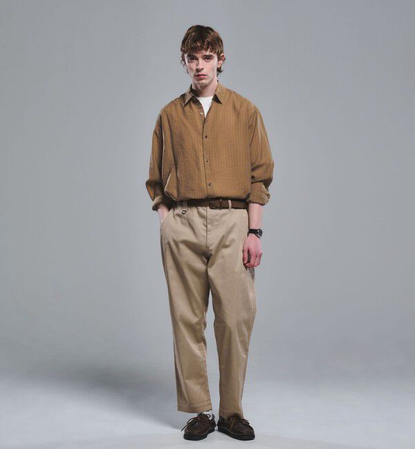 UNITED ARROWS green label relaxing「フィブリル ストライプ柄 長袖 ボックス シャツ」|シャツ・ブラウス|