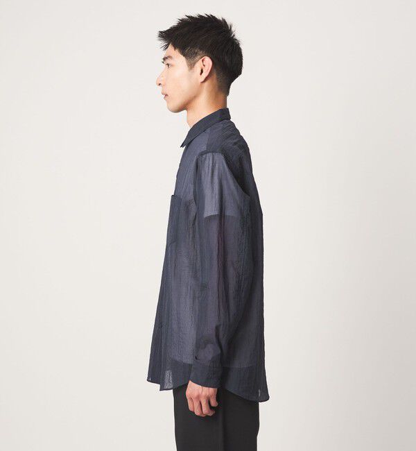 UNITED ARROWS green label relaxing「ナイロン シアー リップストップ 長袖 ジャストルーズ シャツ」|シャツ・ブラウス|