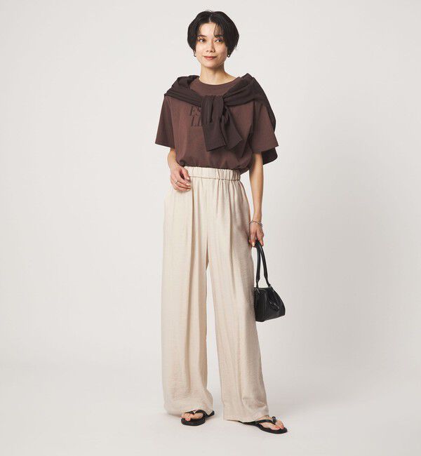 UNITED ARROWS green label relaxing「［size SHORTあり］【WEB限定】＜at ease＞ドロスト ワイド パンツ」|その他|