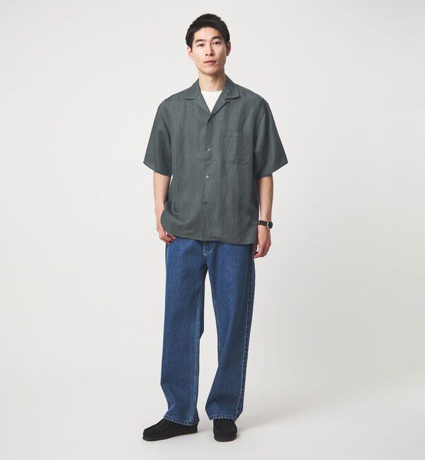 UNITED ARROWS green label relaxing「ウォッシュド オープンカラー 半袖 シャツ」|シャツ・ブラウス|